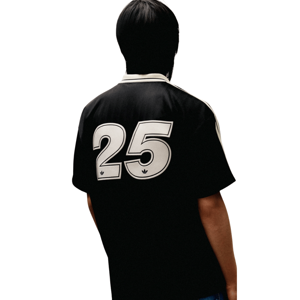 Camisa Futebol Comemorativa Live 25 Oasis x Adidas Torcedor Preta Masculina