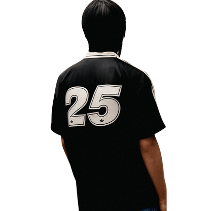 Camisa Futebol Comemorativa Live 25 Oasis x Adidas Torcedor Preta Masculina