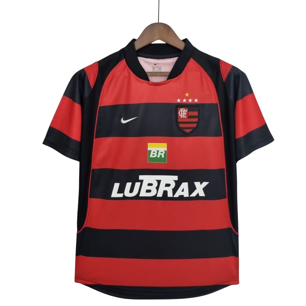 Camisa Futebol Flamengo Retrô 03/04 I Verde Torcedor Masculina