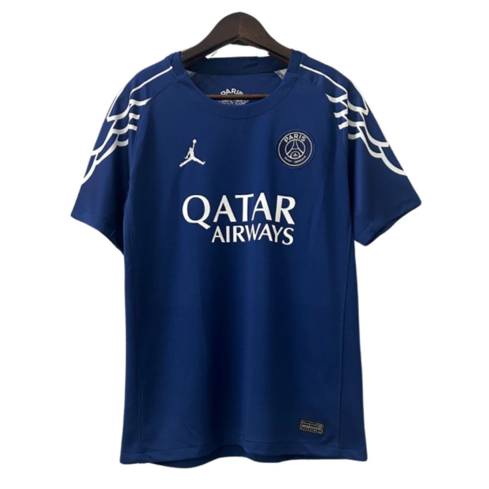 Camisa Futebol Paris Saint Germain IV 2024/25 Azul Escuro Torcedor Masculina