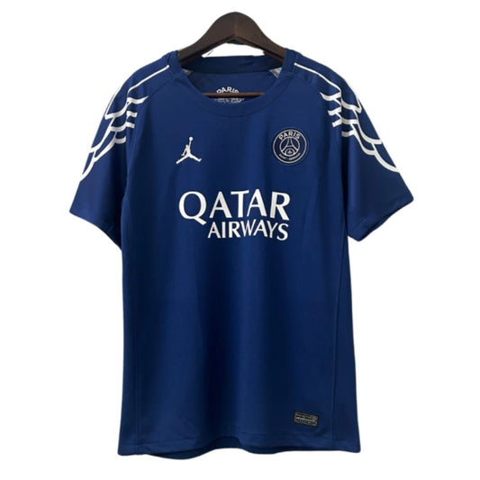 Camisa Futebol Paris Saint Germain IV 2024/25 Azul Escuro Torcedor Masculina