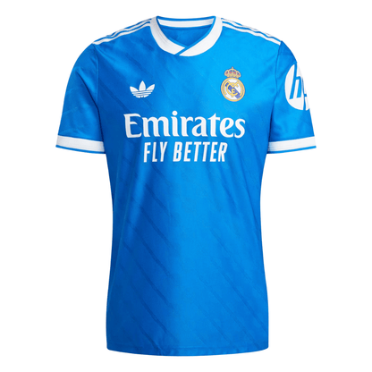 Camisa Futebol Real Madrid III 25/26 Torcedor Azul Masculina