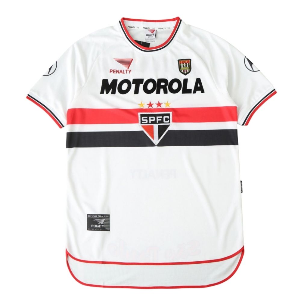 Camisa Futebol São Paulo Retrô 2000 I Branca Torcedor Masculina