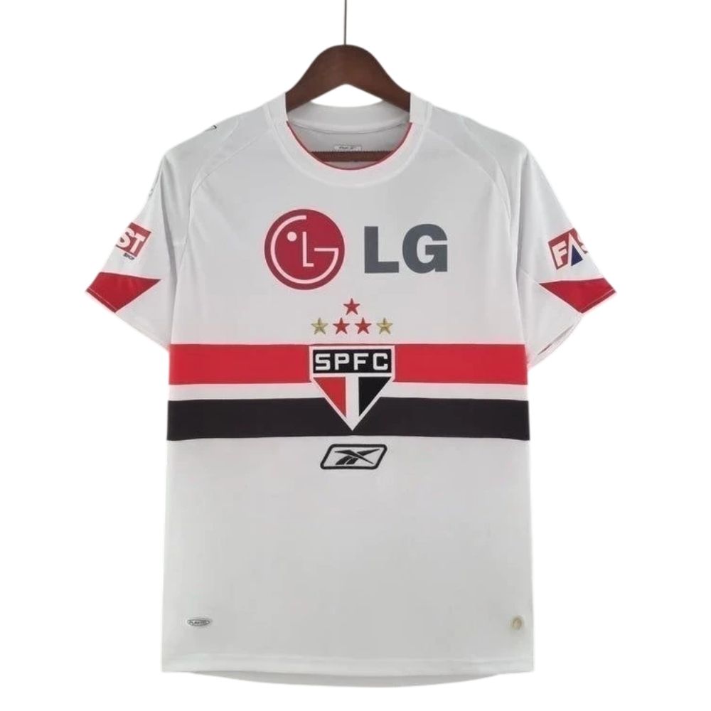 Camisa Futebol São Paulo Retrô 2006 I Branca Torcedor Masculina