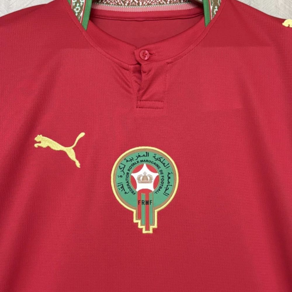 Camisa Seleção Marrocos Torcedor 26/27 Home Masculina Vermelha