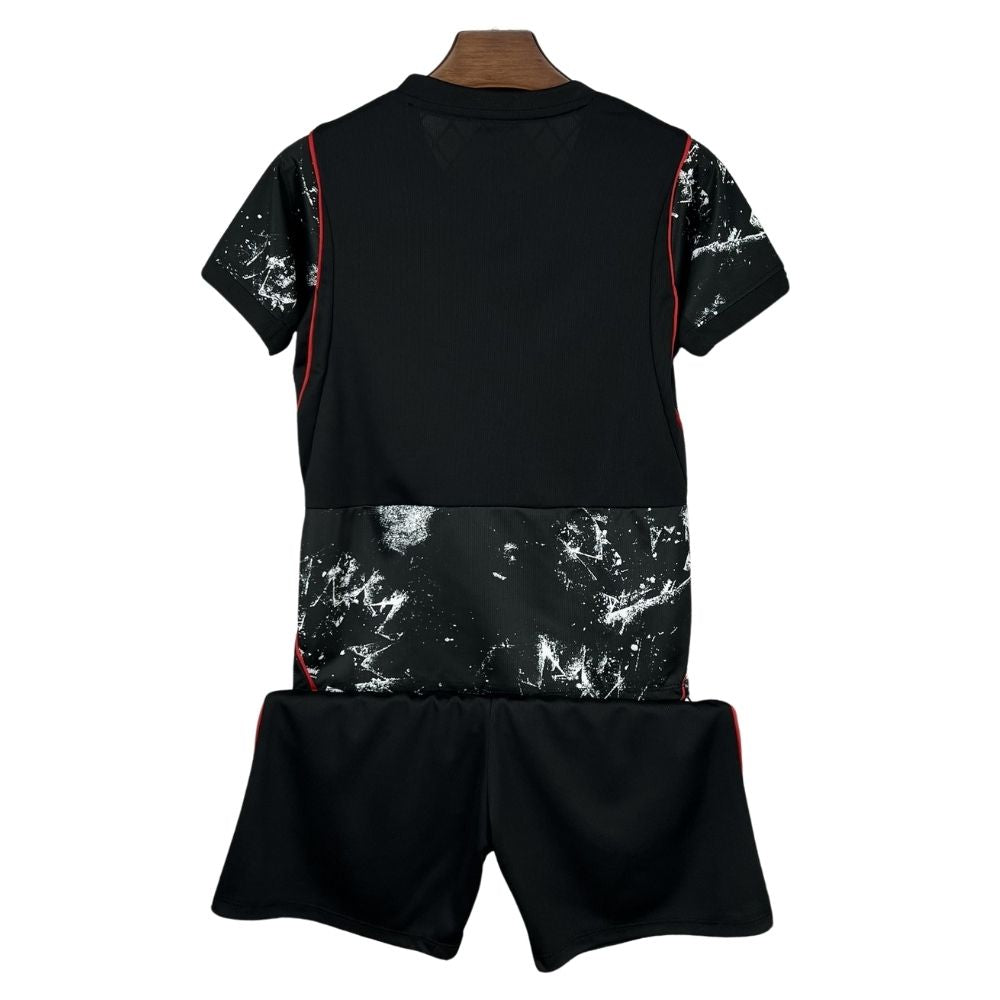 Kit Conjunto Infantil Canadá Away Copa do Mundo 2026 Preto